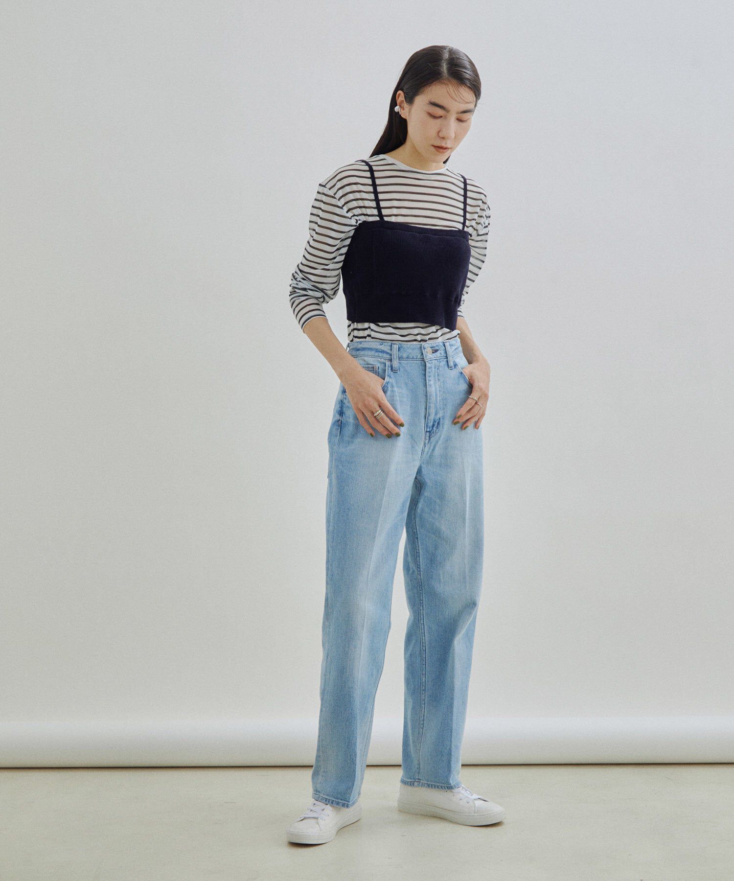 SALON adam et rope'「【オーガニックコットン】パッド付きチューブトップ-CreamyCotton /クリーミーコットン-」|チューブトップ|