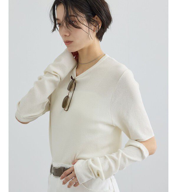 SALON adam et rope'「LOTUS アームカバーTシャツ」|Tシャツ・カットソー|