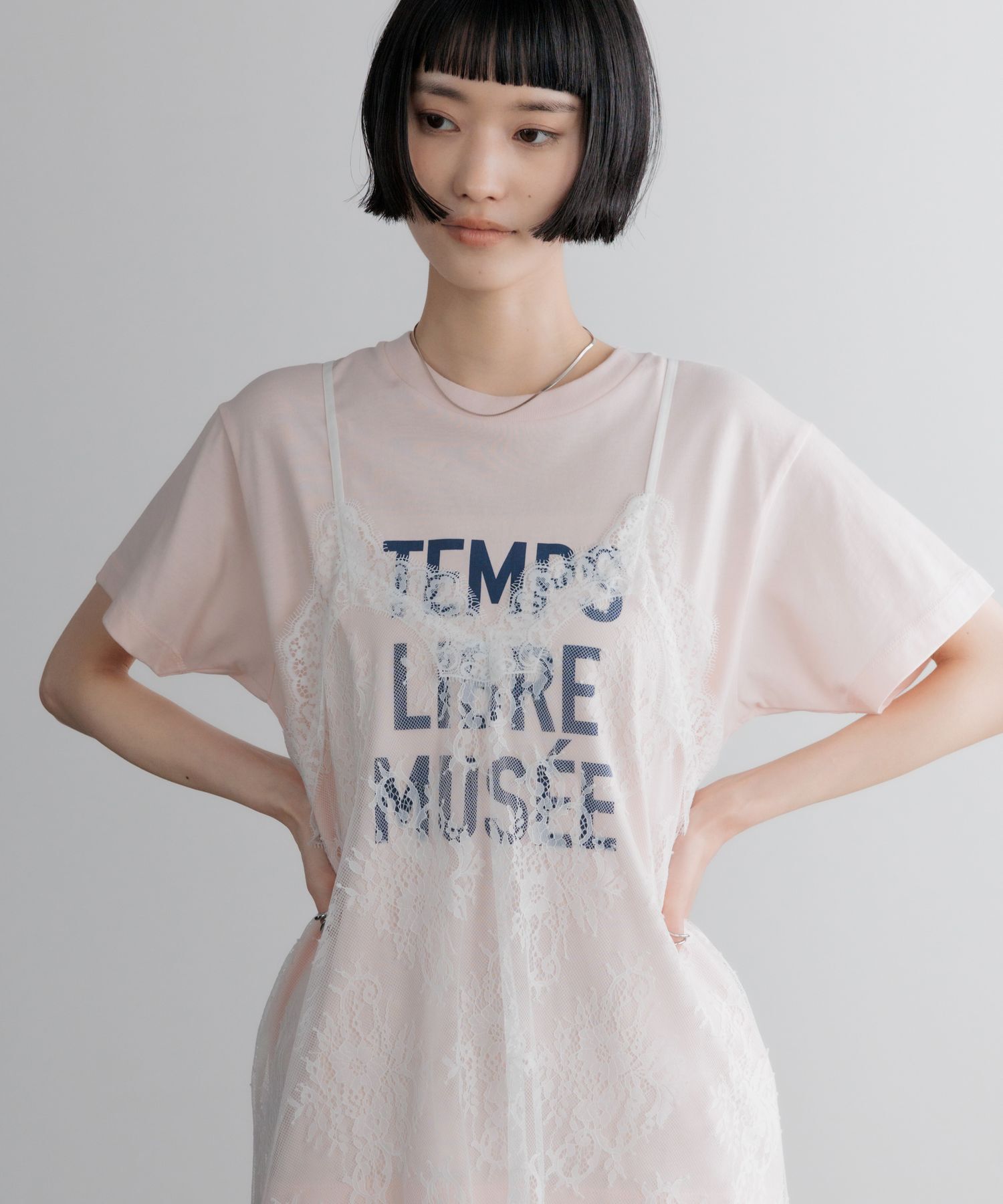 LOWRYS FARM「ビンテージレースミニワンピース」|ワンピース|