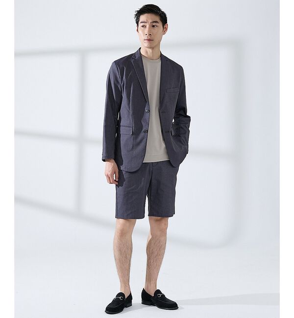 ABAHOUSE「【SMART CLOSET】シルケット天竺 ワイドリブ Tシャツ / 接触冷感」|Tシャツ・カットソー|