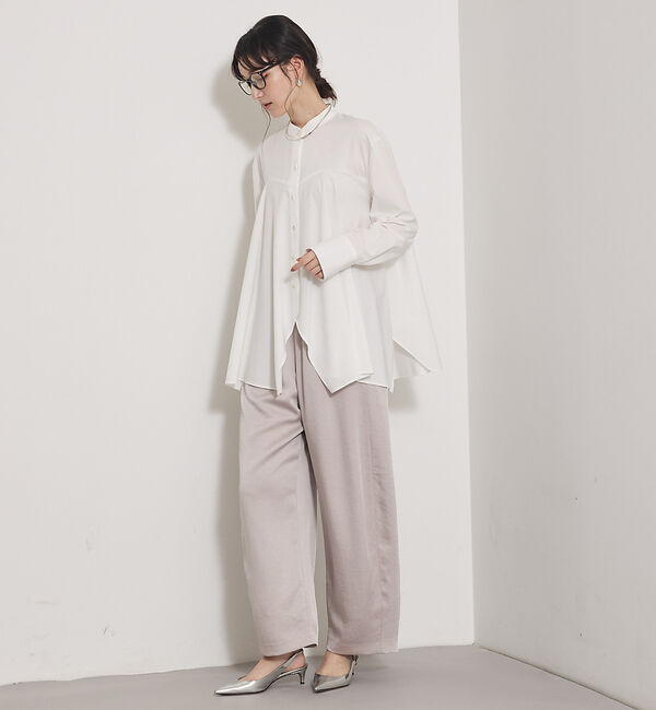 qualite「【一枚でもレイヤードでも決まる】ランダムヘムシャツ」|シャツ・ブラウス|