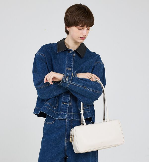 LOWELL things「【再入荷】Raffy/レザースクエアボストン」|ボストンバッグ|