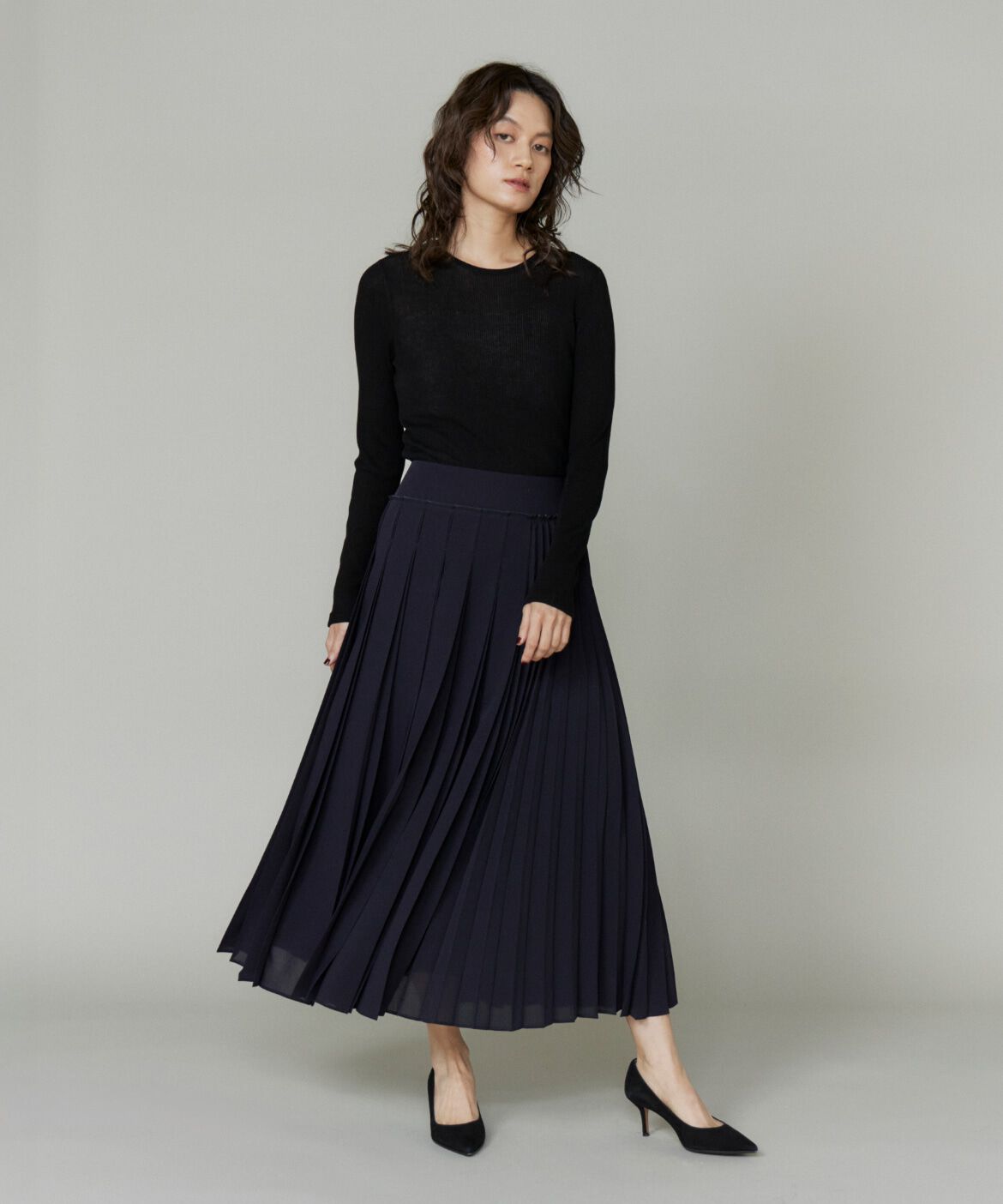 la veille by SUPERIOR CLOSET「アシンメトリープリーツスカート　」|スカート|