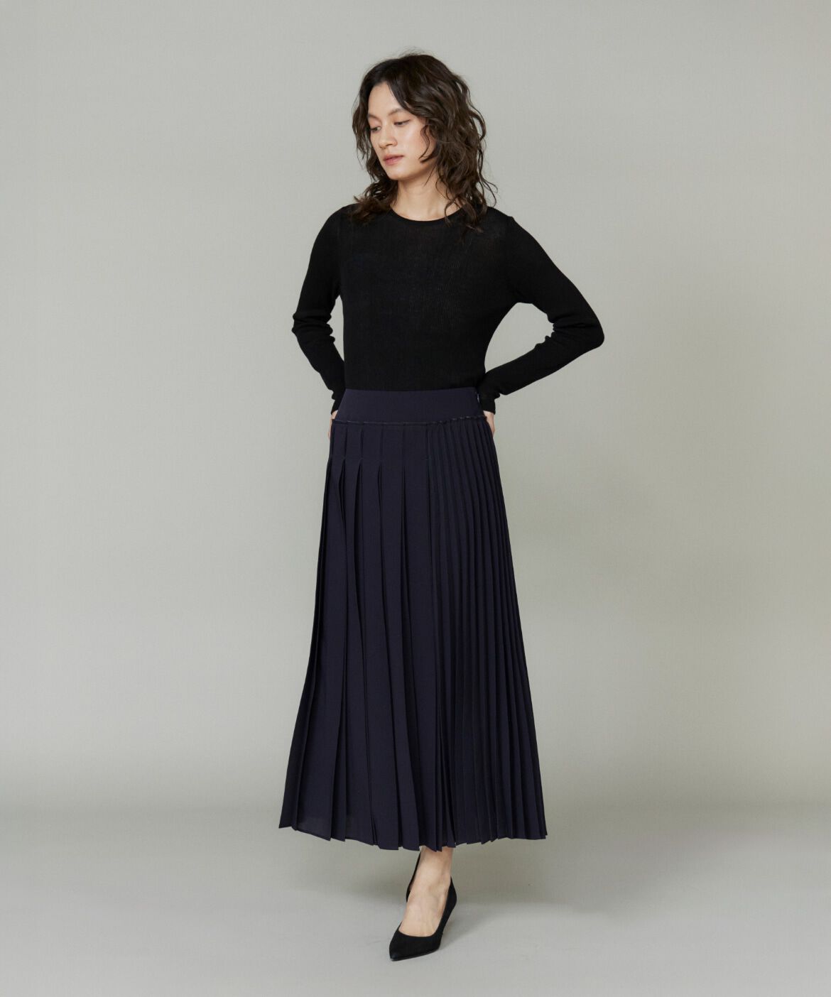 la veille by SUPERIOR CLOSET「アシンメトリープリーツスカート　」|スカート|