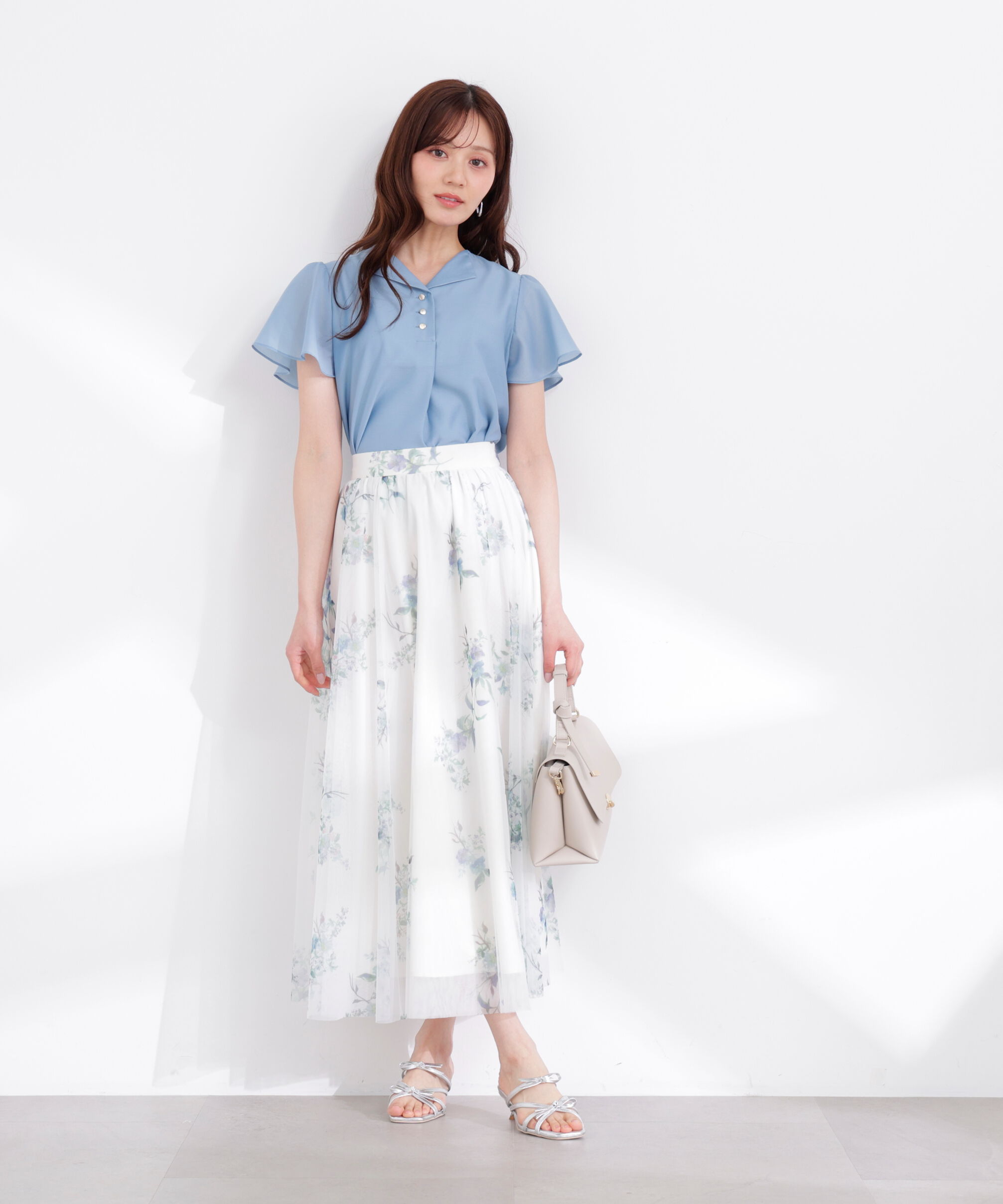PROPORTION BODY DRESSING「フレアスリーブ開襟ブラウス 26SS」|シャツ・ブラウス|