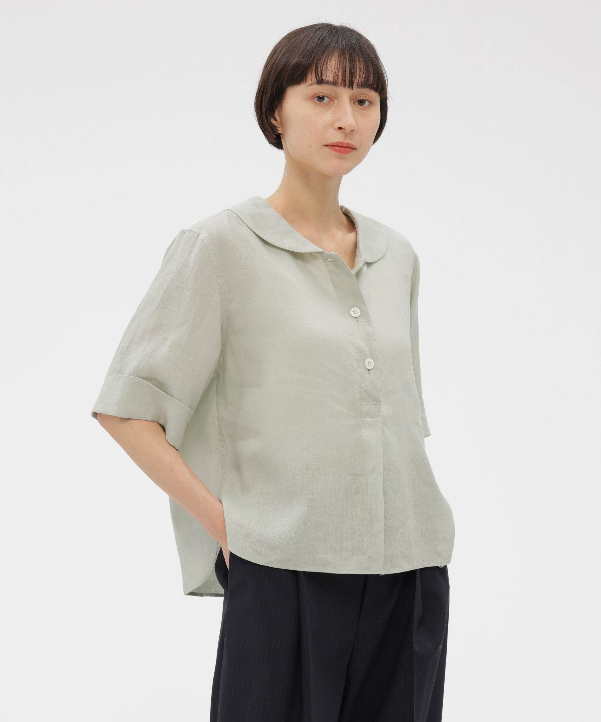  「LINEN VOILE SHIRT」|シャツ・ブラウス|MINT5