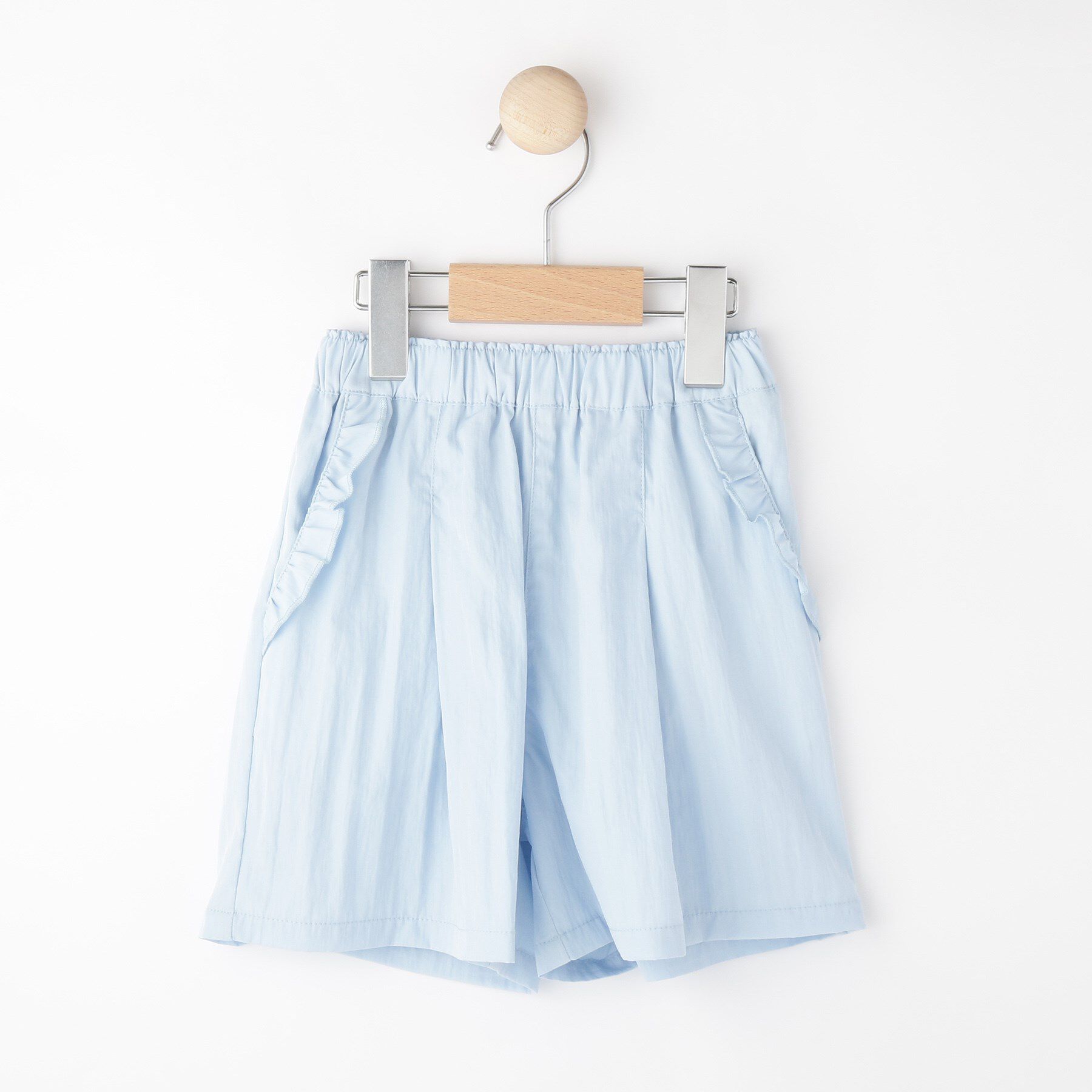 SHOO･LA･RUE「【100-150cm/ひんやり/水陸両用】ポケットフリルキュロット」|キュロット|