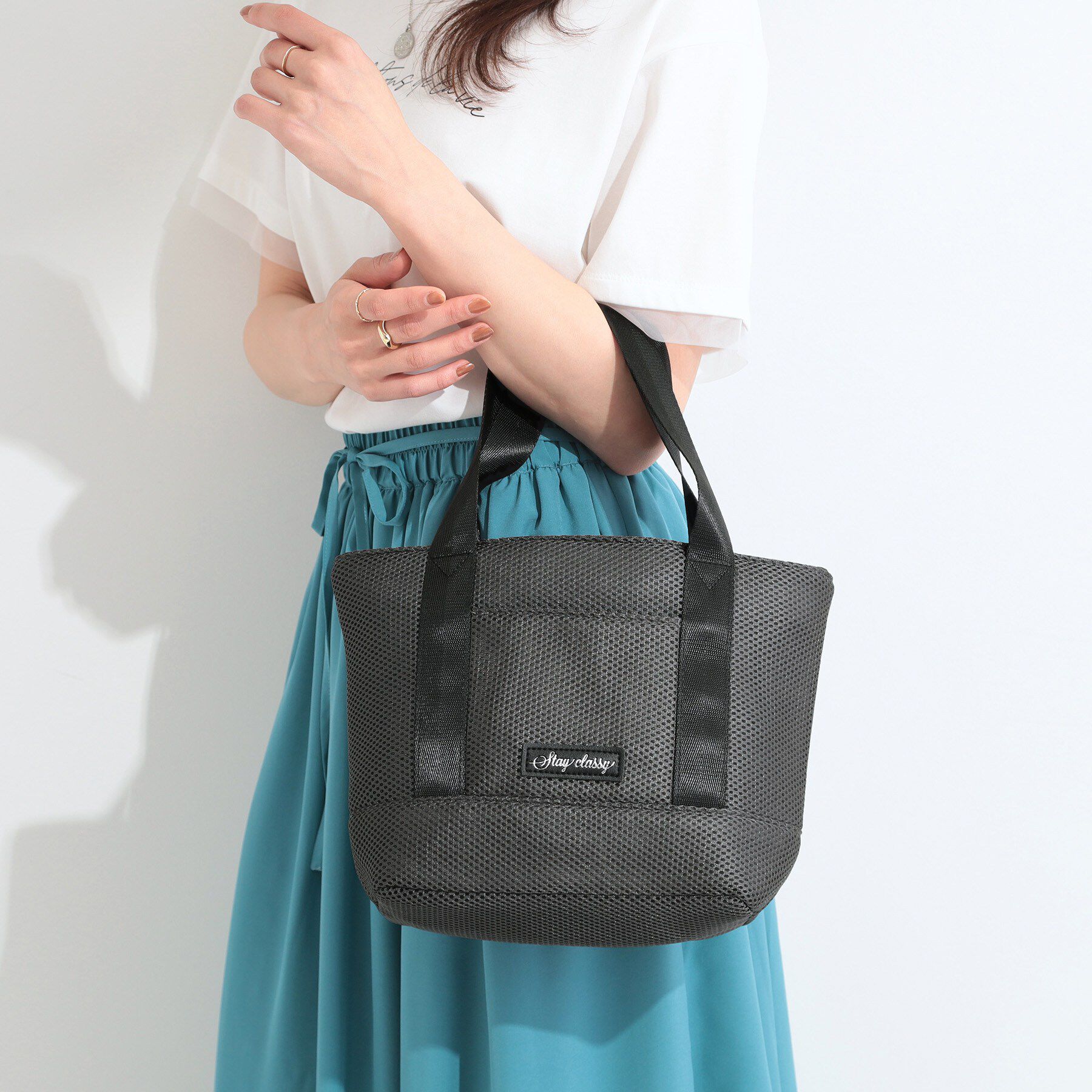 SHOO･LA･RUE「メッシュトートバッグ」|トートバッグ|チャコールグレー(0