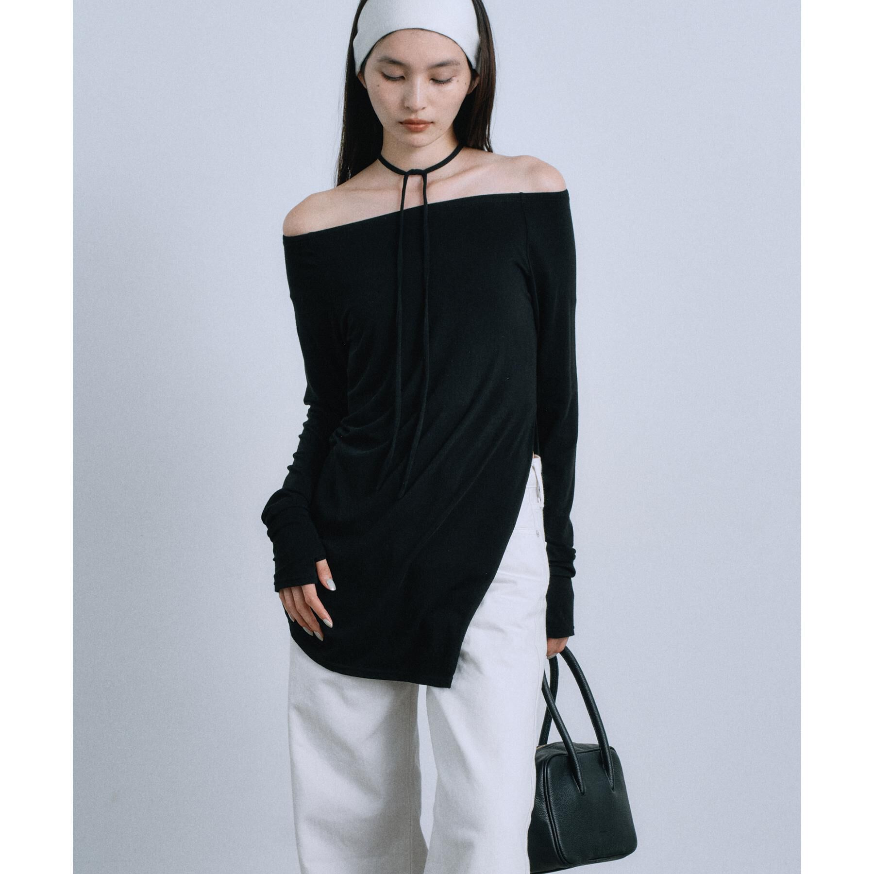 CODE A「off－shoulder jersey top」|Tシャツ・カットソー|