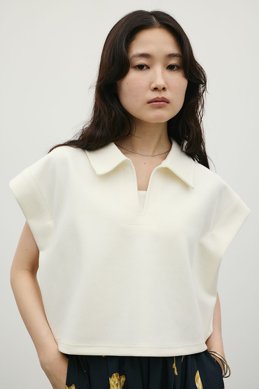 STYLEMIXER「スキッパーダンボールカットトップ」|Tシャツ・カットソー|