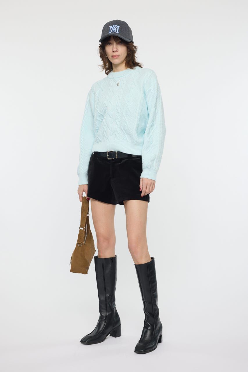 MOUSSY「POPCORN CABLE セーター」|ニット・セーター|