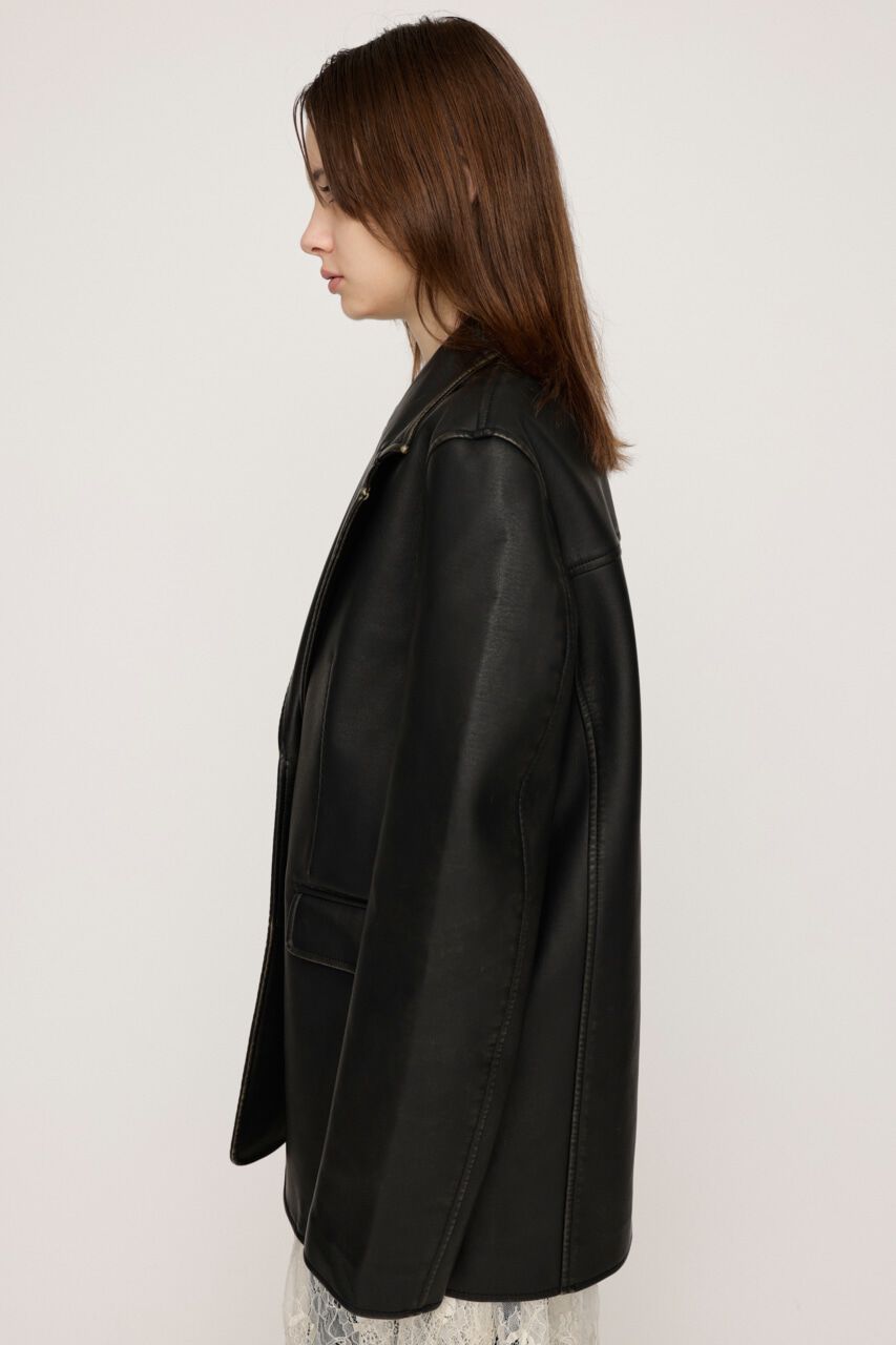 SLY「VINTAGE F／LEATHER TAILORED ジャケット」|その他|