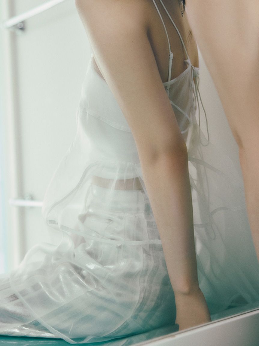 LILY BROWN「ホイルカーブデニムパンツ」|デニム|