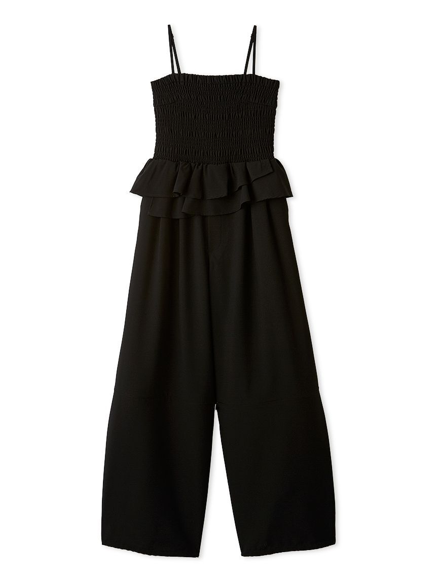 LILY BROWN「【UVカット】ペプラムコンビネゾン」|ワンピース|BLK