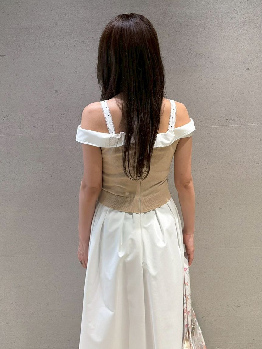 LILY BROWN「レイヤードドッキングニットワンピース」|ワンピース|