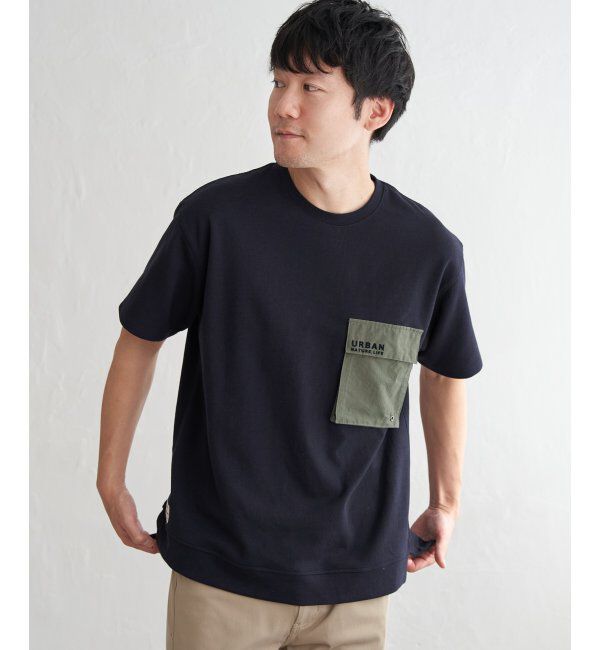 ikka「URBAN NATURE LIFE アーバンネイチャーライフ フラップポケットTシャツ」|Tシャツ・カットソー|