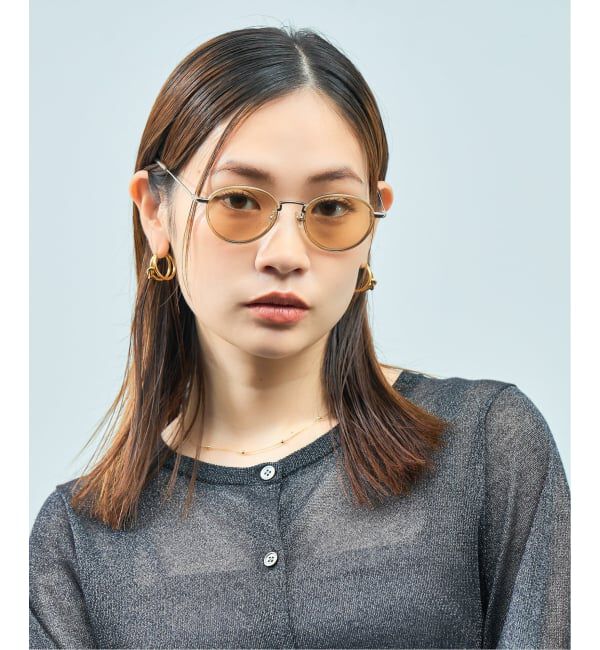  「[黒石奈央子さん ｺﾗﾎﾞ] Zoff｜Naoko Kuroishi ボストン型 サングラス | 紫外線対策 UVカット 」|サングラス|ブラウン系その他1