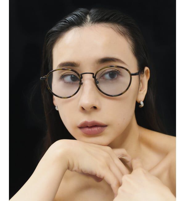  「[黒石奈央子さん ｺﾗﾎﾞ] Zoff｜Naoko Kuroishi ボストン型 サングラス | 紫外線対策 UVカット 」|サングラス|茶系デミ