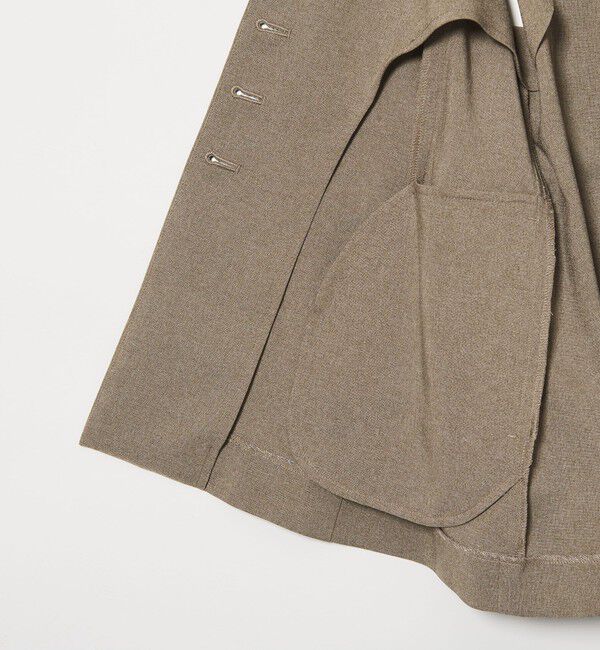 BEAUTY&YOUTH UNITED ARROWS「【WEB限定 Wardrobe DAILY MINIMAL】メランジ ペプラムベスト ウォッシャブル」|ベスト・ジレ|