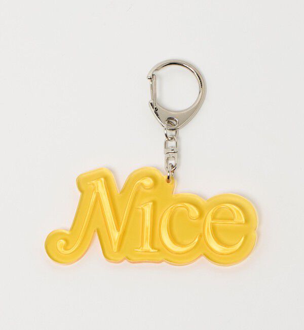 NICE WEATHER「＜NICE WEATHER＞クリア キーホルダー/NICE」|チャーム・キーホルダー|ORANGE