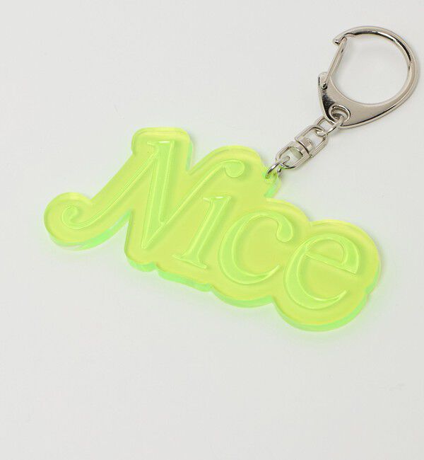 NICE WEATHER「＜NICE WEATHER＞クリア キーホルダー/NICE」|チャーム・キーホルダー|