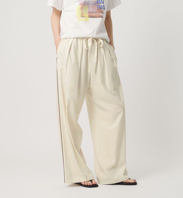 BEAUTY&YOUTH UNITED ARROWS「ドット パイピング ワイド イージーパンツ ウォッシャブル/ライナー」|その他|NATURAL