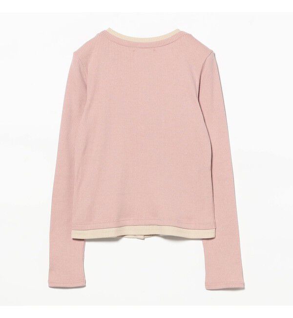 Ray BEAMS 「RIB レイヤード カーディガン」|Tシャツ・カットソー|