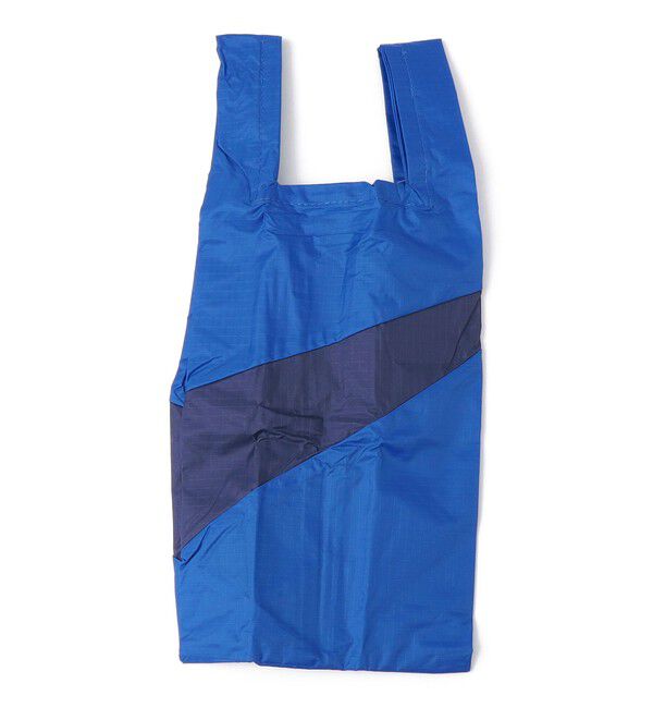 SHIPS Days「SUSAN BIJL:SHOPPING BAG S」|エコバッグ|ブルー