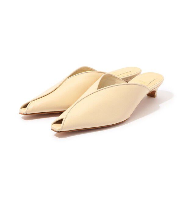 TOMORROWLAND GOODS「HENRI EN VARGO IRINA オープントゥパンプス」|パンプス|41 ライトベージュ