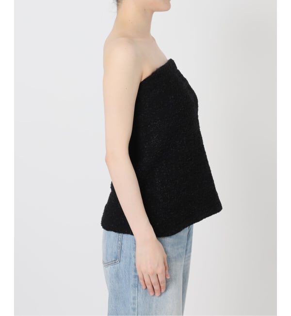 Plage「《予約》TWEED ニットベアトップ」|チューブトップ|
