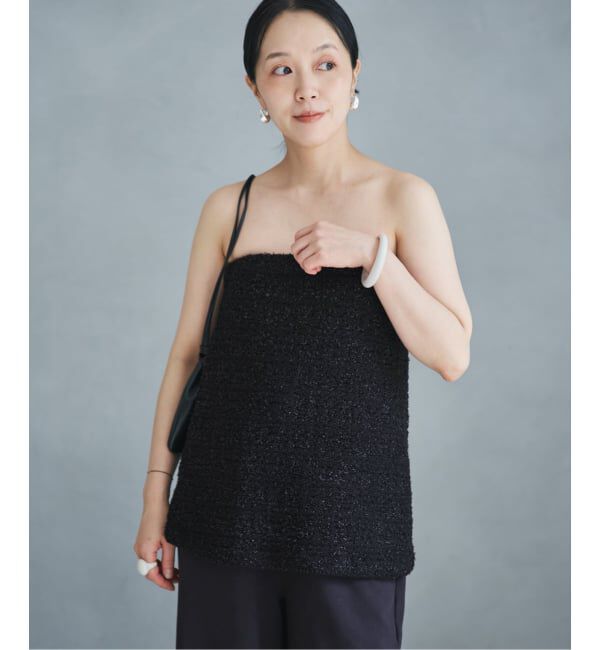 Plage「《予約》TWEED ニットベアトップ」|チューブトップ|