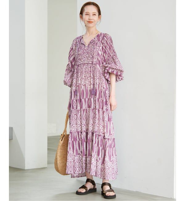 SLOBE IENA「India Ikat ワンピース」|ワンピース|