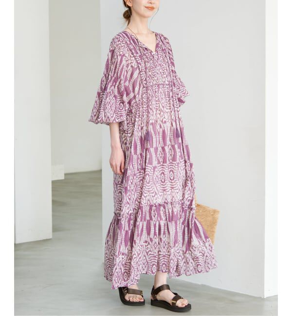 SLOBE IENA「India Ikat ワンピース」|ワンピース|