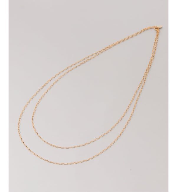 VERMEIL par iena「《予約》CHIBI JEWELS チビジュエルズ Long Long Chain Mini Rectangle chain」|ネックレス|