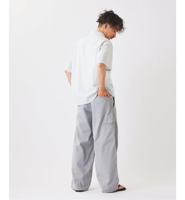 JOURNAL STANDARD relume「JAMES FABRIC コットンリネン ストライプ 半袖シャツ」|シャツ・ブラウス|
