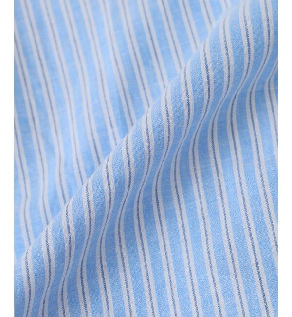 JOURNAL STANDARD relume「JAMES FABRIC コットンリネン ストライプ 半袖シャツ」|シャツ・ブラウス|