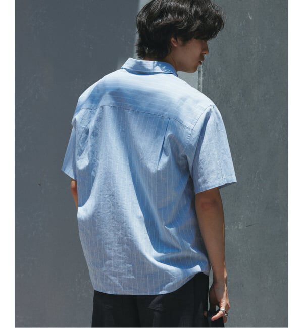 JOURNAL STANDARD relume「JAMES FABRIC コットンリネン ストライプ 半袖シャツ」|シャツ・ブラウス|