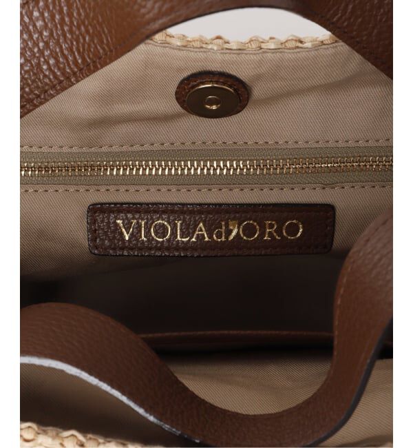  「VIOLAd&rsquo;ORO/ ヴィオラドーロ　ラフィアシート ベルトモチーフバッグ」|ショルダー・メッセンジャー|