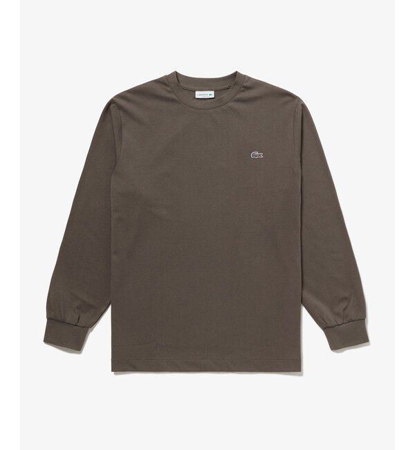 LACOSTE「ベーシックロングスリーブTシャツ / 長袖Tシャツ」|Tシャツ・カットソー|ダークブラウン