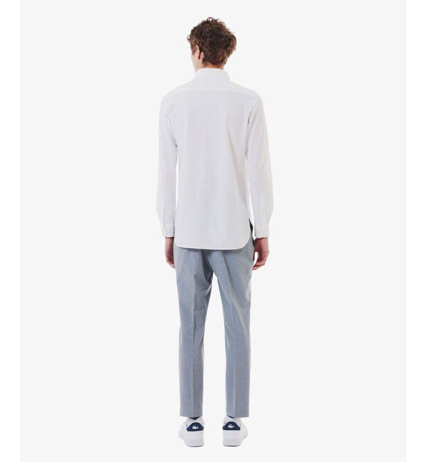 LACOSTE「ワンタックストレッチスラックス」|チノ|