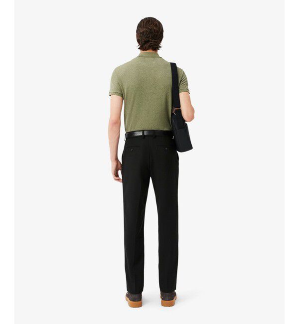 LACOSTE「ウールブレンドセンタープレスチノパンツ」|チノ|