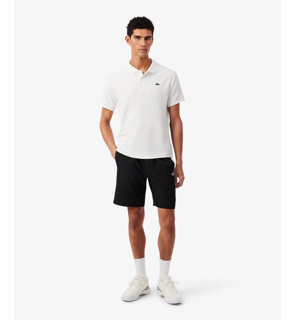 LACOSTE「サイドラインダイヤモンドタフタショーツ」|その他|ブラック