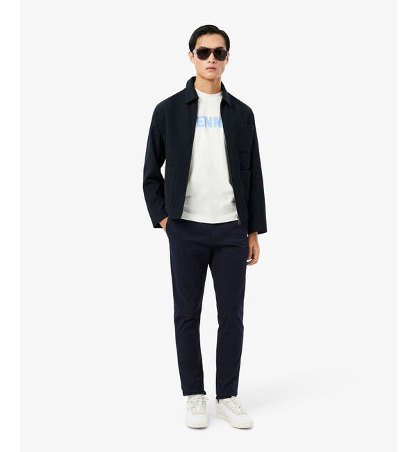 LACOSTE「スリムフィットテーパードストレッチチノパンツ」|チノ|ダークネイビー