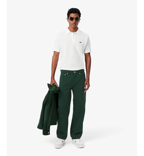 LACOSTE「5ポケットストレートカラーデニムパンツ」|デニム|