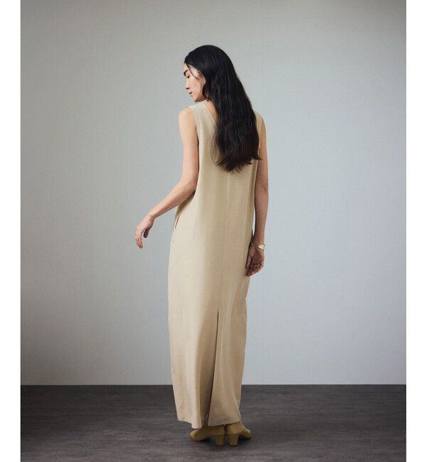 SALON adam et rope'「[25SS]GENTLE SILKノースリーブワンピース【セットアップ対応】」|ワンピース|