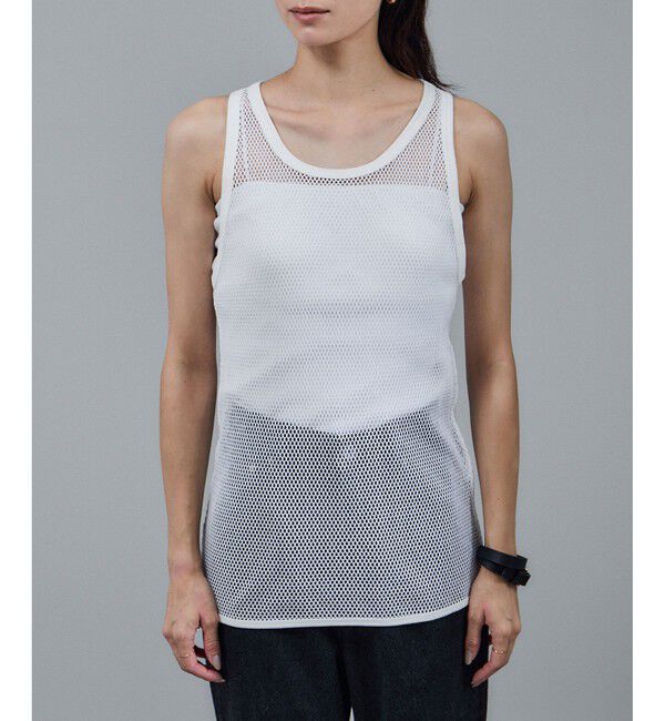 SALON adam et rope'「【IRONING（アイロニング）】mesh tank top」|タンクトップ|