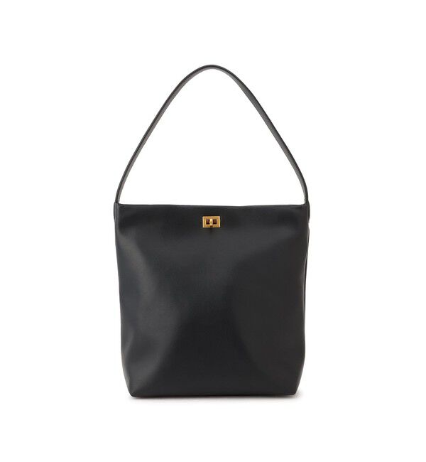 SALON adam et rope'「【WEB限定】【W S（ドゥーブル）】ソフトレザーメタルロックバケットバッグ」|ショルダー・メッセンジャー|