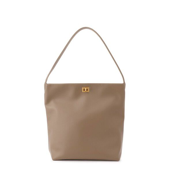 SALON adam et rope'「【WEB限定】【W S（ドゥーブル）】ソフトレザーメタルロックバケットバッグ」|ショルダー・メッセンジャー|