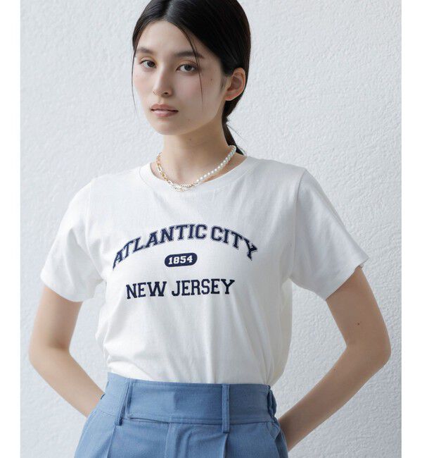 VIS「コンパクトフロッキープリントロゴTシャツ」|Tシャツ・カットソー|シロメイン