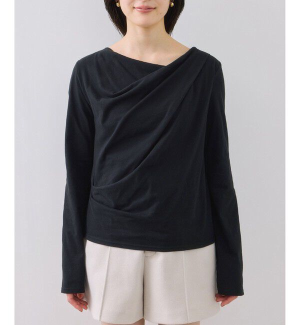 VIS「ドレープオフショルロンT/一部WEB限定カラー・イージーケア」|Tシャツ・カットソー|